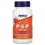 NOW Foods, P-5-P, 50 мг, 90 вегетаріанських капсул